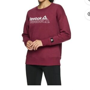 Reebok XS Raspberry Fudge Crewneck Sweatshirt Classic